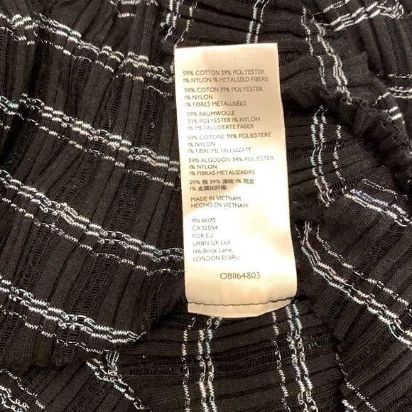 Free People Girlfriend top black combo size small - Picture 10 of 12